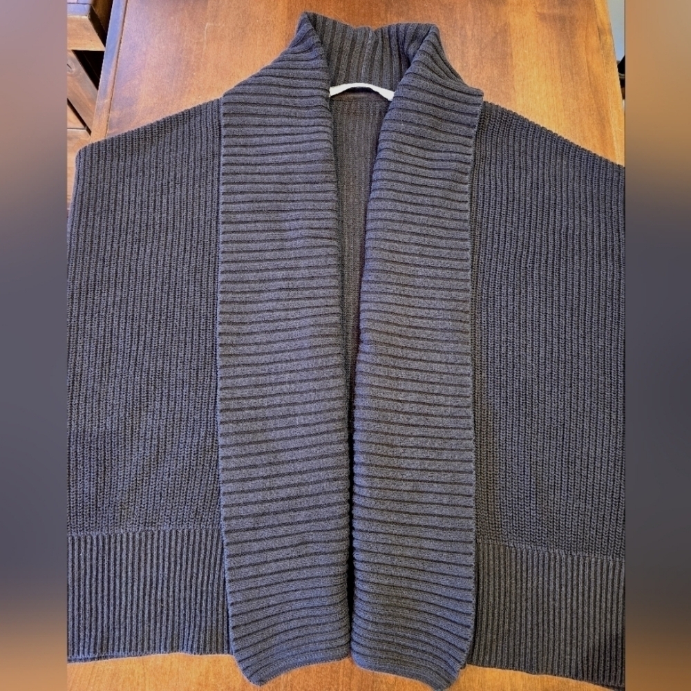Athleta Cardigan with Shawl Collar and Ribbed Texture Small - Picture 6 of 11